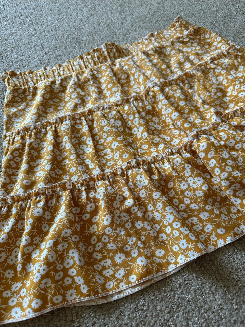 Tiered Floral Mini Skirt XL CLEO Women’s - Picture 3 of 8